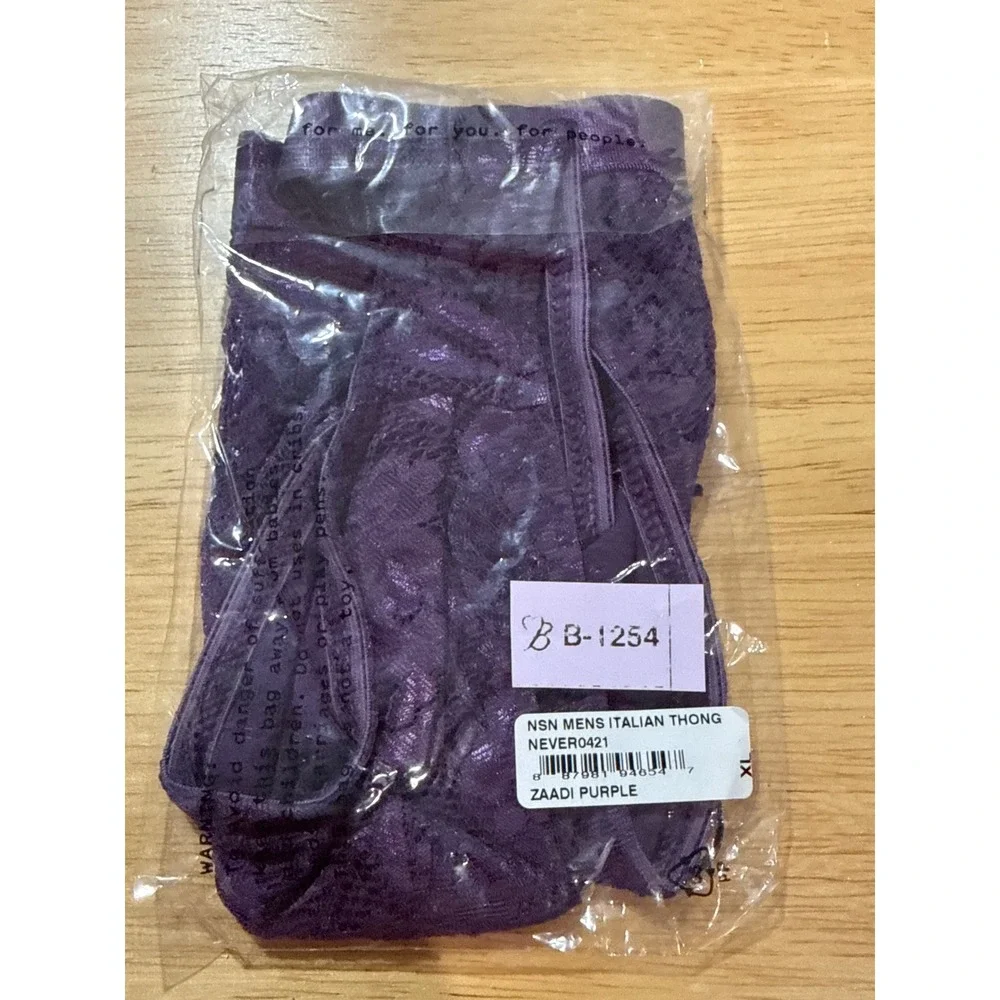 Cosabella NSN Comfort Micro Brief Zaadi Purple Lace Men's Underwear Size XL